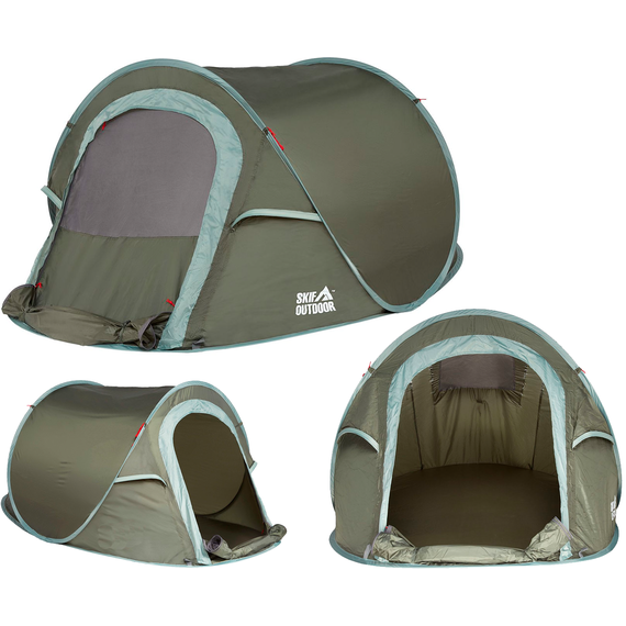 Палатка Skif Outdoor Olvia, 235x140x120 cm, (2-х местная), к:green, Кол-во мест: 2, фото , изображение 5