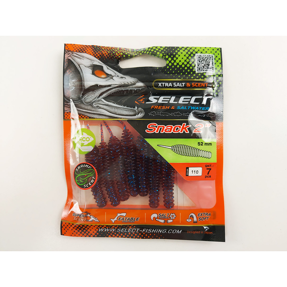 Силікон Select Snack 2.0" col.110 (7 шт/пак), Довжина силікону: 2" (5.2 см), Колір силікону: 110, фото , изображение 9