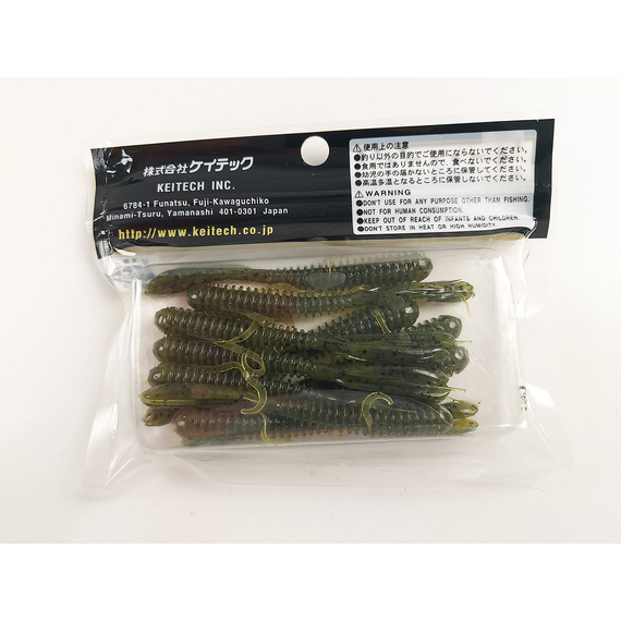 Силікон Keitech Hog Impact 3.5" (10 шт/упак), колір:102 watermelon pp., Довжина силікону: 3.5" (8.9 см), Колір силікону: 102 Watermelon PP, фото , изображение 10