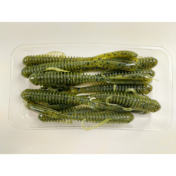 Силікон Keitech Hog Impact 3.5" (10 шт/упак), колір:102 watermelon pp., Довжина силікону: 3.5" (8.9 см), Колір силікону: 102 Watermelon PP, фото , изображение 6