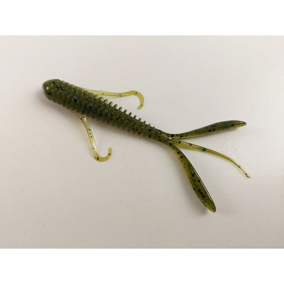 Силікон Keitech Hog Impact 3.5" (10 шт/упак), колір:102 watermelon pp., Довжина силікону: 3.5" (8.9 см), Колір силікону: 102 Watermelon PP, фото , изображение 3