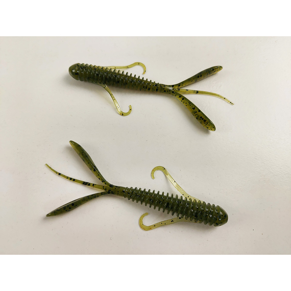 Силікон Keitech Hog Impact 3.5" (10 шт/упак), колір:102 watermelon pp., Довжина силікону: 3.5" (8.9 см), Колір силікону: 102 Watermelon PP, фото , изображение 4