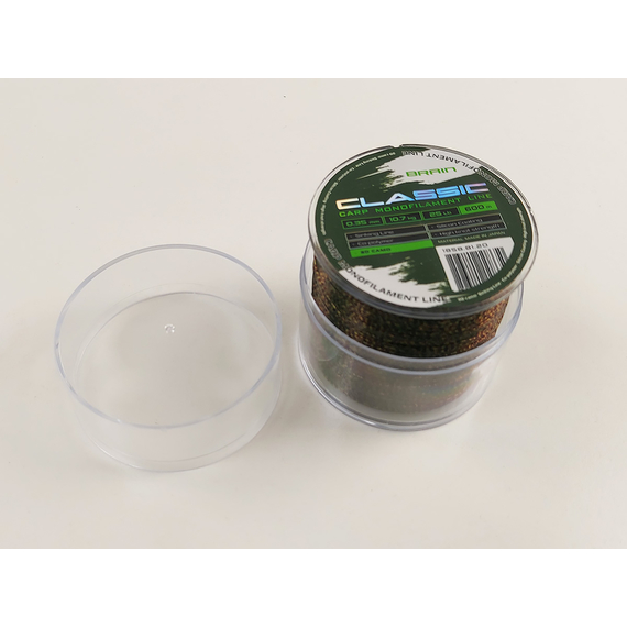 Жилка Brain Classic Carp Line 600m 0,35mm 10,7kg 25lb 3D camo, Диаметр: 0.35, Размотка: 600, Выберите цвет: 3D camo, фото , изображение 6