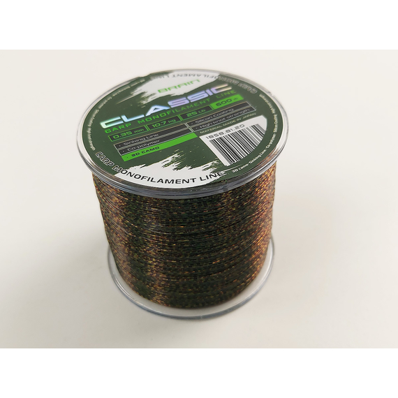Жилка Brain Classic Carp Line 600m 0,35mm 10,7kg 25lb 3D camo, Диаметр: 0.35, Размотка: 600, Выберите цвет: 3D camo, фото , изображение 7