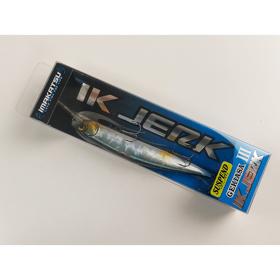 Воблер Imakatsu Gekiasa III IK Jerk 130SP 130mm 21.0g #37 Alumina hasu, Колір воблера: 37, фото , изображение 9