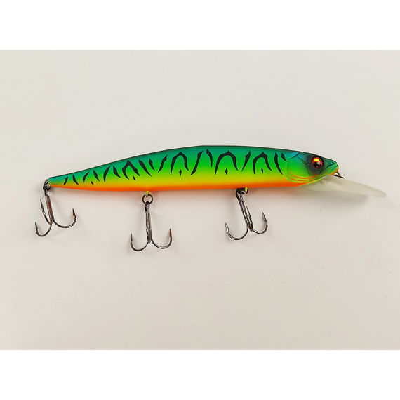 Воблер Imakatsu Gekiasa III IK Jerk 130SP 130mm 21.0g #45 Matt Hot Tiger, Колір воблера: 45 Matt Hot Tiger, фото , изображение 8