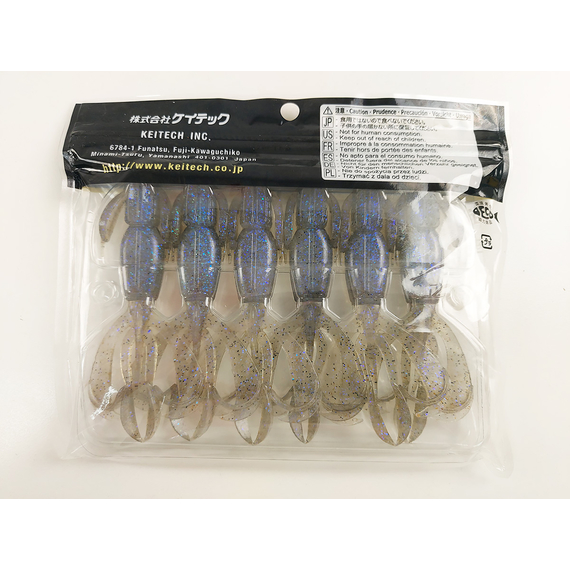 Силікон Keitech Crazy Flapper 4.4" (6 шт/упак), колір: 440 electric shad, Довжина силікону: 4.4" (11.2 см), Колір силікону: 440 Electric Shad, фото , изображение 10