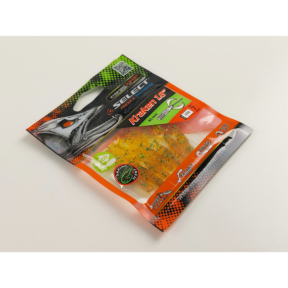 Силікон Select Kraken 1.8" col.006 (7 шт/упак), Довжина силікону: 1.8" (4.57 см), Колір силікону: 006, фото , изображение 2