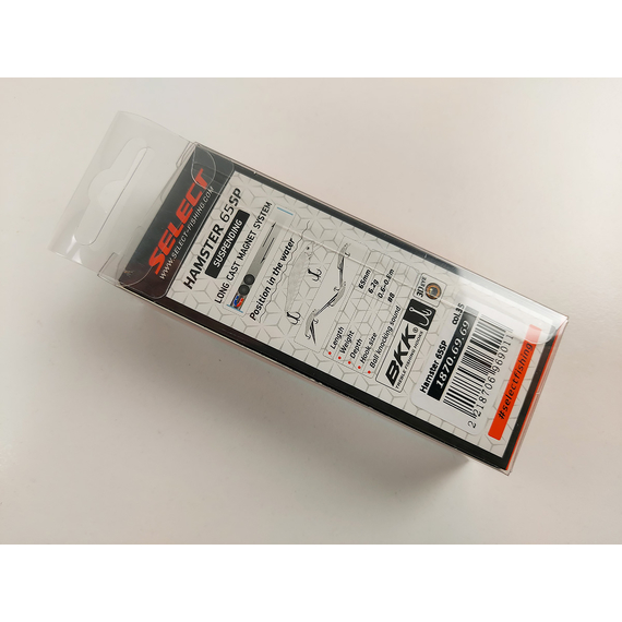 Воблер Select Hamster 65SP 65mm 6.2g #35 (0.6-0.8m), Размер/Вес: 65mm/6g, Цвет воблера: col.35, фото , изображение 9