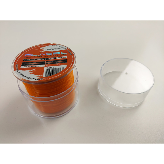 Леска Brain Classic Carp Line 600m 0,30mm 8,8kg 20lb Solid orange, Диаметр: 0.30, Размотка: 600, Выберите цвет: Solid orange, фото , изображение 5