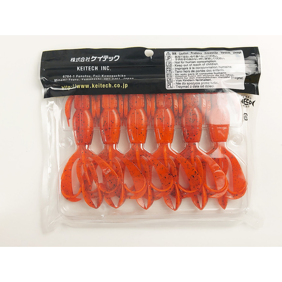 Силікон Keitech Crazy Flapper 4.4" (6 шт/упак), колір: 407 delta craw, Довжина силікону: 4.4" (11.2 см), Колір силікону: 407 Delta Craw, фото , изображение 12