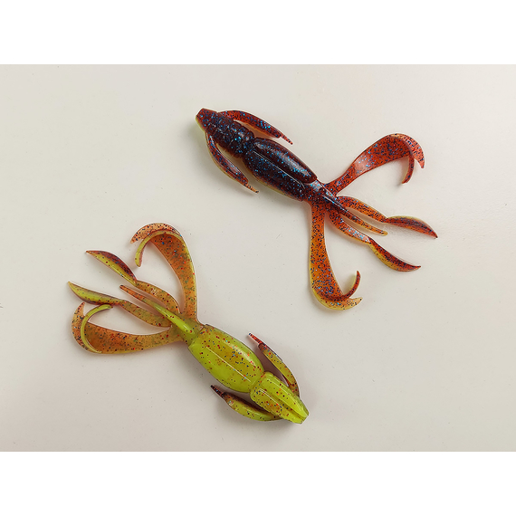 Силикон Keitech Crazy Flapper 4.4" (6 шт/уп) ц:ea#15 grape chart red flk, Длина силикона: 4.4" (11.2 см), Расцветка силикона: ea#15 grape chart red flk, фото , изображение 4