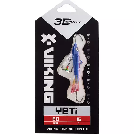 Балансир Viking Fishing Yeti Ice Jig 60mm 16.0g #9 Strange Perch, Размер/Вес: 60мм/16г, Колір балансиру: #9 Strange Perch, фото , изображение 2