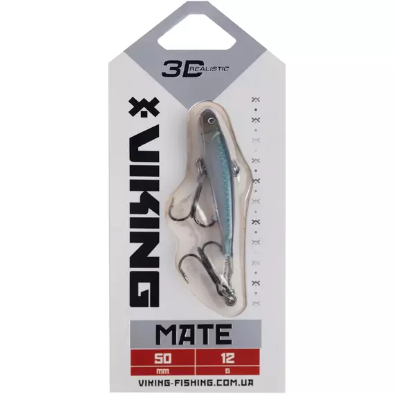 Балансир Viking Fishing Mate Ice Jig 50mm 12g #11 Anchovy, Розмір/Вага: 50мм/12г, Колір балансиру: #11 Anchovy, фото , изображение 2