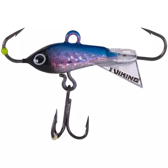 Балансир Viking Fishing Yeti Ice Jig 20mm 3.0g #1 Blue Glam, Размер/Вес: 20мм/3г, Колір балансиру: #1 Blue Glam, фото 