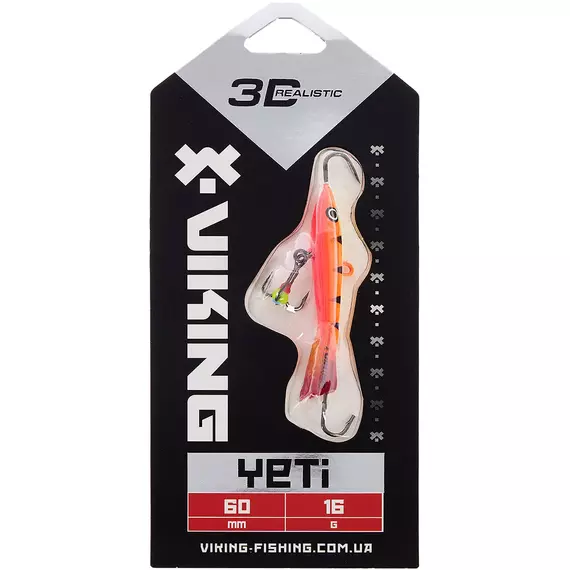 Балансир Viking Fishing Yeti Ice Jig 60mm 16.0g #15 Pink Moon, Розмір/Вага: 60мм/16г, Колір балансиру: #15 Pink Moon, фото , изображение 2