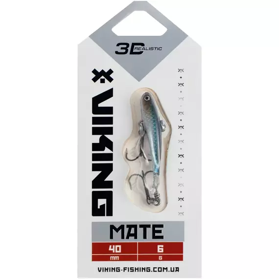 Балансир Viking Fishing Mate Ice Jig 40mm 6g #11 Anchovy, Розмір/Вага: 40мм/6г, Колір балансиру: #11 Anchovy, фото , изображение 2