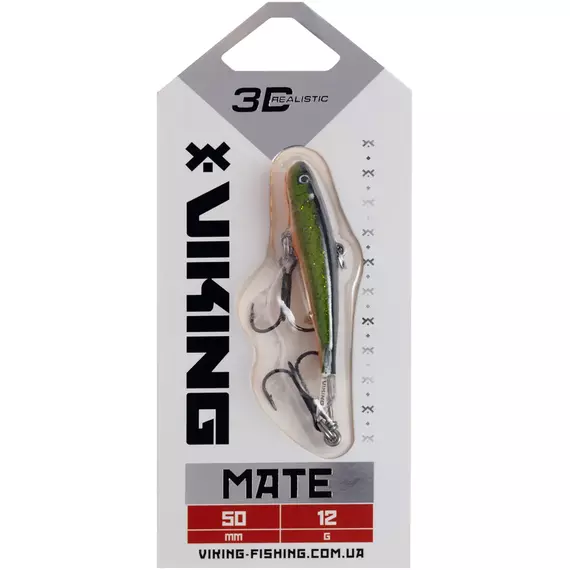 Балансир Viking Fishing Mate Ice Jig 50mm 12g #18 Golden Green, Розмір/Вага: 50мм/12г, Колір балансиру: #18 Golden Green, фото , изображение 2