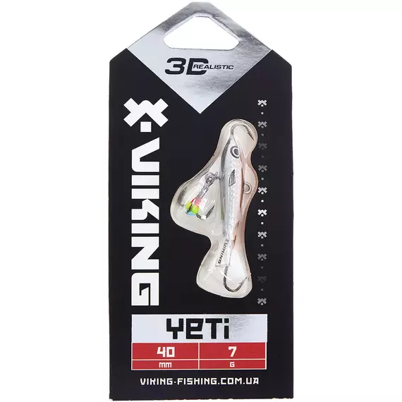 Балансир Viking Fishing Yeti Ice Jig 40mm 7.0g #12 Smoke Anchovy, Розмір/Вага: 40мм/7г, Колір балансиру: #12 Smoke Anchovy, фото , изображение 2