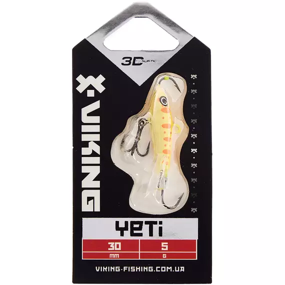 Балансир Viking Fishing Yeti Ice Jig 30mm 5.0g #06 Japanese School, Розмір/Вага: 30мм/5г, Колір балансиру: #6 Japanese School, фото , изображение 2