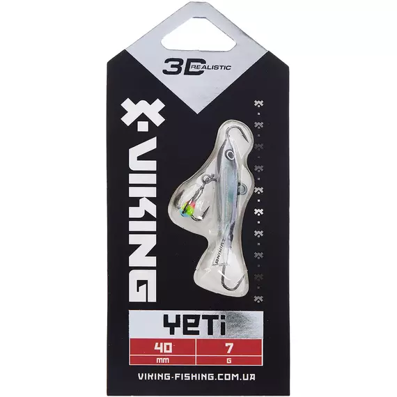 Балансир Viking Fishing Yeti Ice Jig 40mm 7.0g #14 Dark Mackerel, Размер/Вес: 40мм/7г, Колір балансиру: #14 Dark Mackerel, фото , изображение 2