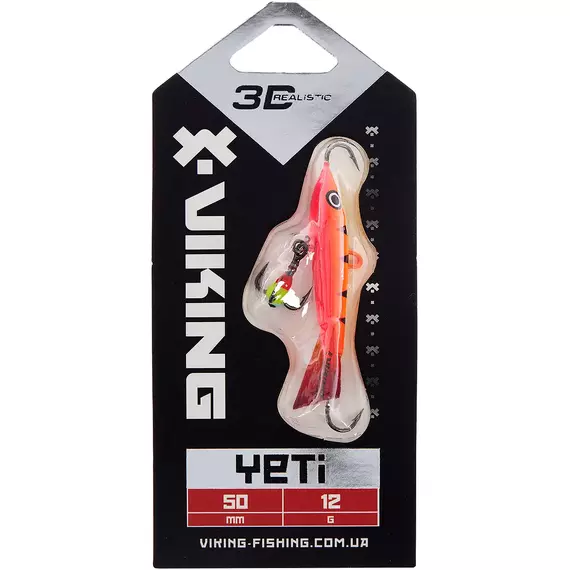 Балансир Viking Fishing Yeti Ice Jig 50mm 12.0g #15 Pink Moon, Размер/Вес: 50мм/12г, Колір балансиру: #15 Pink Moon, фото , изображение 2