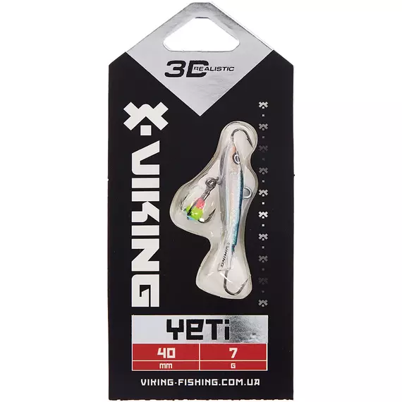 Балансир Viking Fishing Yeti Ice Jig 40mm 7.0g #11 Anchovy, Размер/Вес: 40мм/7г, Колір балансиру: #11 Anchovy, фото , изображение 2