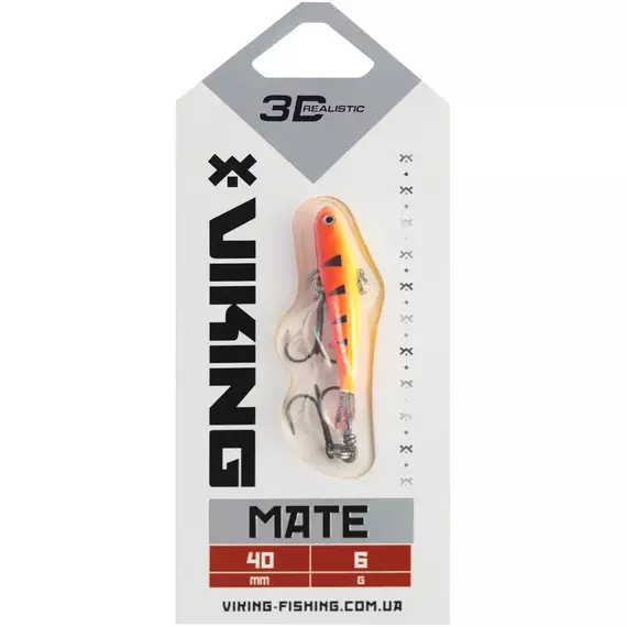 Балансир Viking Fishing Mate Ice Jig 40mm 6g #15 Pink Moon, Розмір/Вага: 40мм/6г, Колір балансиру: #15 Pink Moon, фото , изображение 2