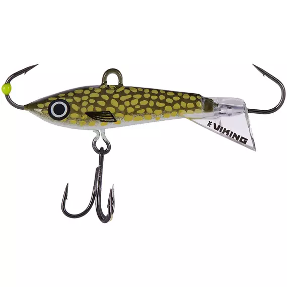 Балансир Viking Fishing Yeti Ice Jig 30mm 5.0g #13 Just Pike, Размер/Вес: 30мм/5г, Колір балансиру: #13 Just Pike, фото 
