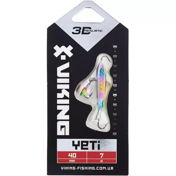 Балансир Viking Fishing Yeti Ice Jig 40mm 7.0g #16 European Values, Размер/Вес: 40мм/7г, Колір балансиру: #16 European Values, фото , изображение 2