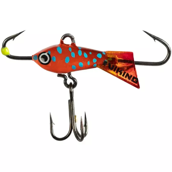 Балансир Viking Fishing Yeti Ice Jig 15mm 1.5g #07 Coral Trout, Розмір/Вага: 15мм/1.5г, Колір балансиру: #7 Coral Trout, фото 