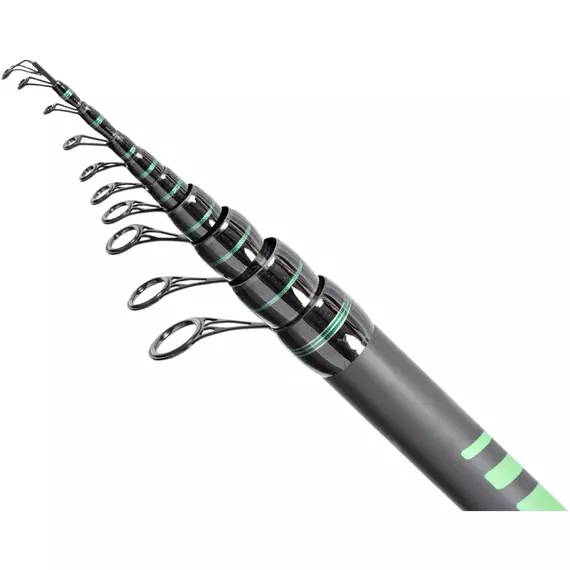 Болонське вудлище Brain Phantom 7m, факт. довжина - 6,91m, 295g (телескопічне, з кільцями) + чохол та захист на кільця, Довжина: 7m, Тип вудлища: з кільцями (болонське), фото , изображение 2