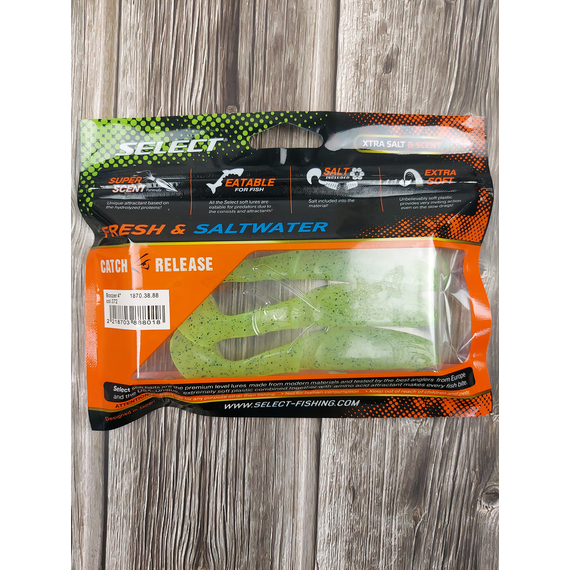 Силикон Select Boozer 4" col.072 (3 шт/пак), Длина силикона: 4.0" (10.16 см), Расцветка силикона: 072, фото , изображение 6