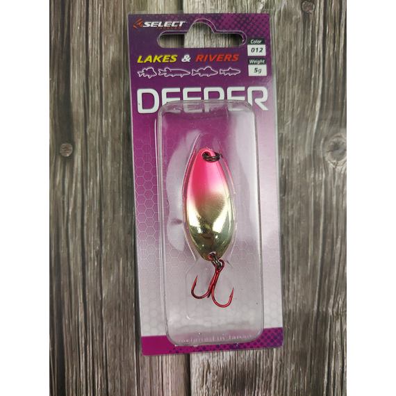 Блешня Select Deeper Lakes & Rivers 5.0g #012 GP (Gold Pink), фото , изображение 6
