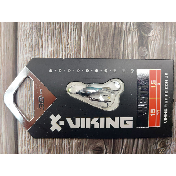 Балансир Viking Fishing Yeti Ice Jig 15mm 1.5g #03 Light Blue Glam, Размер/Вес: 15мм/1.5г, Колір балансиру: #3 Light Blue Glam, фото , изображение 4