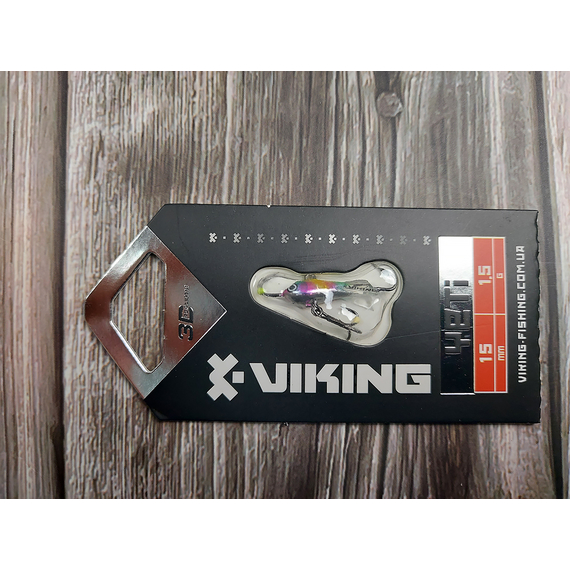 Балансир Viking Fishing Yeti Ice Jig 15mm 1.5g #16 European Values, Размер/Вес: 15мм/1.5г, Колір балансиру: #16 European Values, фото , изображение 4