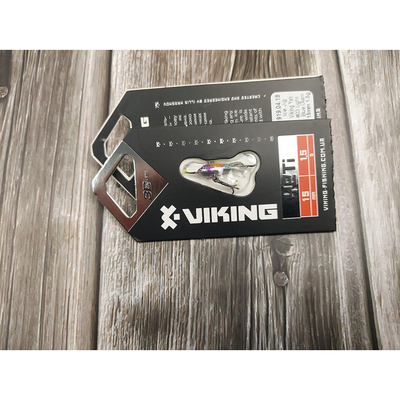 Балансир Viking Fishing Yeti Ice Jig 15mm 1.5g #16 European Values, Размер/Вес: 15мм/1.5г, Колір балансиру: #16 European Values, фото , изображение 5