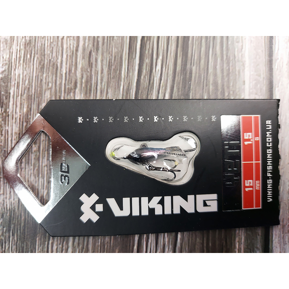 Балансир Viking Fishing Yeti Ice Jig 15mm 1.5g #01 Blue Glam, Размер/Вес: 15мм/1.5г, Колір балансиру: #1 Blue Glam, фото , изображение 3