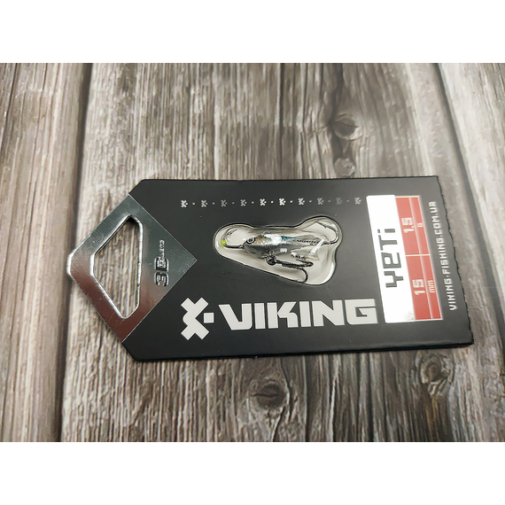 Балансир Viking Fishing Yeti Ice Jig 15mm 1.5g #11 Anchovy, Розмір/Вага: 15мм/1.5г, Колір балансиру: #11 Anchovy, фото , изображение 3