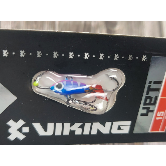 Балансир Viking Fishing Yeti Ice Jig 15mm 1.5g #09 Strange Perch, Розмір/Вага: 15мм/1.5г, Колір балансиру: #9 Strange Perch, фото , изображение 4