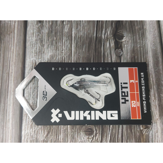 Балансир Viking Fishing Yeti Ice Jig 20mm 3.0g #3 Light Blue Glam, Размер/Вес: 20мм/3г, Колір балансиру: #3 Light Blue Glam, фото , изображение 3