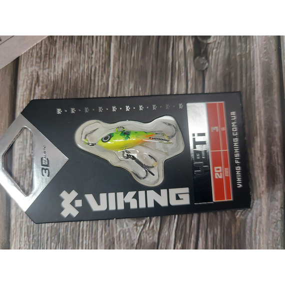 Балансир Viking Fishing Yeti Ice Jig 20mm 3.0g #5 Acid, Размер/Вес: 20мм/3г, Колір балансиру: #5 Acid, фото , изображение 4