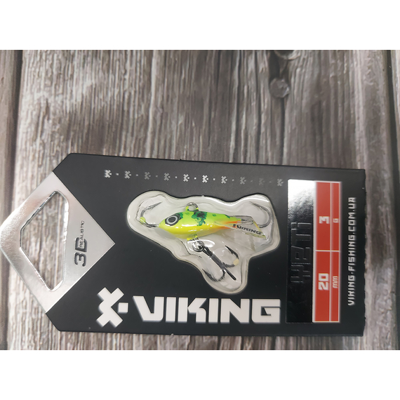 Балансир Viking Fishing Yeti Ice Jig 20mm 3.0g #5 Acid, Размер/Вес: 20мм/3г, Колір балансиру: #5 Acid, фото , изображение 5
