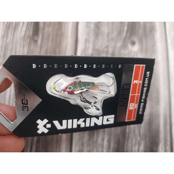 Балансир Viking Fishing Yeti Ice Jig 20mm 3.0g #17 Brown Perch, Размер/Вес: 20мм/3г, Колір балансиру: #17 Brown Perch, фото , изображение 3