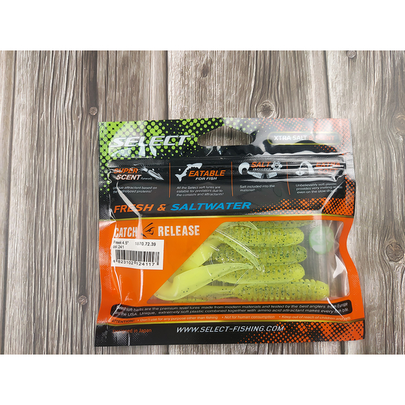 Силикон Select Freek 4.5" #241 (5 шт/уп), Длина силикона: 4.5" (11.43 см), Расцветка силикона: 241, фото , изображение 6