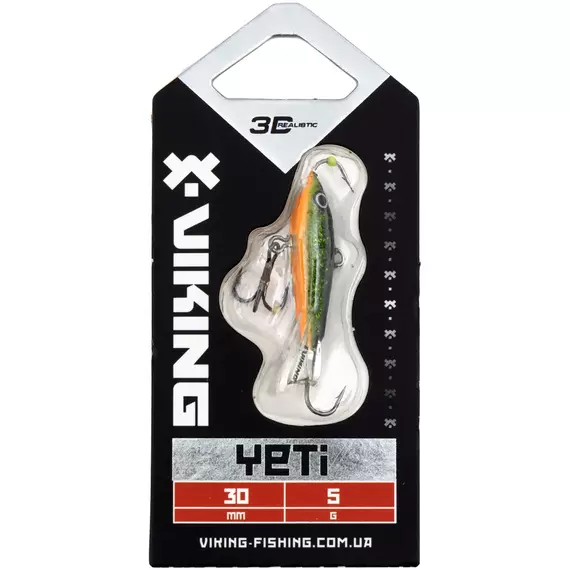 Балансир Viking Fishing Yeti Ice Jig 30mm 5.0g #18 Golden Green, Розмір/Вага: 30мм/5г, Колір балансиру: #18 Golden Green, фото , изображение 2