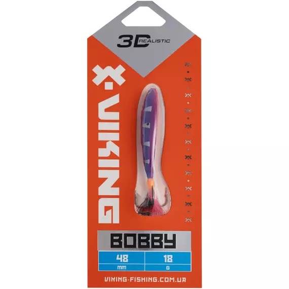Бокоплав Viking Fishing Bobby 48mm 18.0g #09 Strange Perch, Розмір/Вага: 48мм/18г, Колір бокоплаву: #09 Strange Perch, фото , изображение 2