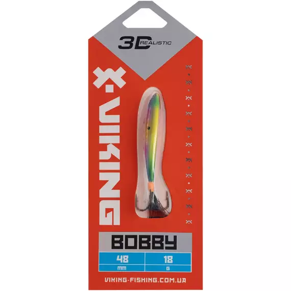 Бокоплав Viking Fishing Bobby 48mm 18.0g #16 European Values, Розмір/Вага: 48мм/18г, Колір бокоплаву: #16 European Values, фото , изображение 2