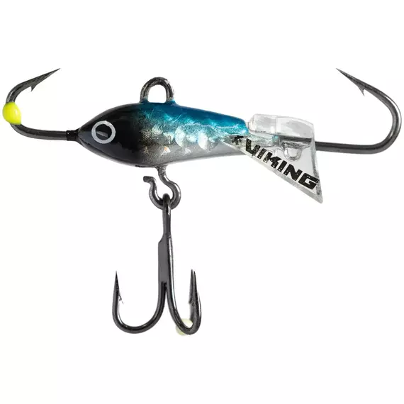 Балансир Viking Fishing Yeti Ice Jig 15mm 1.5g #03 Light Blue Glam, Размер/Вес: 15мм/1.5г, Колір балансиру: #3 Light Blue Glam, фото 