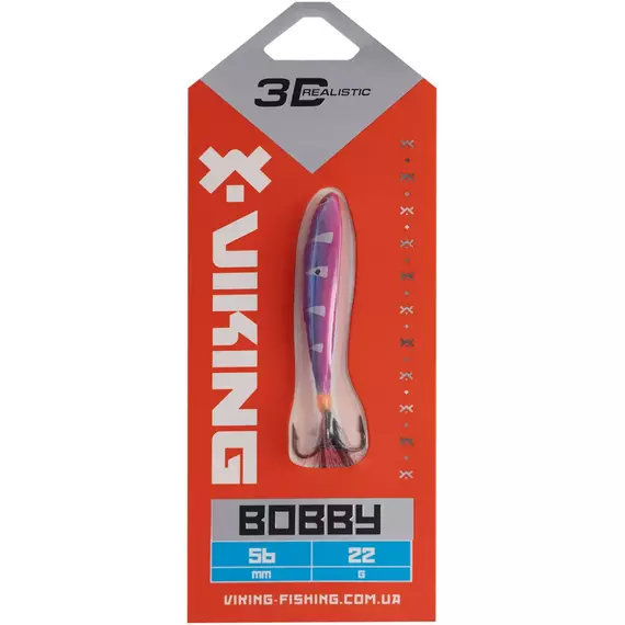 Бокоплав Viking Fishing Bobby 56mm 22.0g #09 Strange Perch, Розмір/Вага: 56мм/22г, Колір бокоплаву: #09 Strange Perch, фото , изображение 2